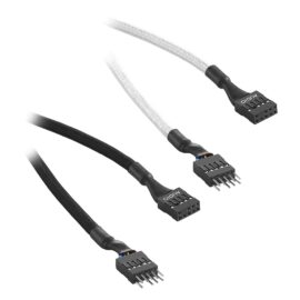 CableMod Pro ModMesh – Prolunga Cavo PCI-e 8 Poli, 45 Cm, Bianco Con Guaina Intrecciata E Pettini