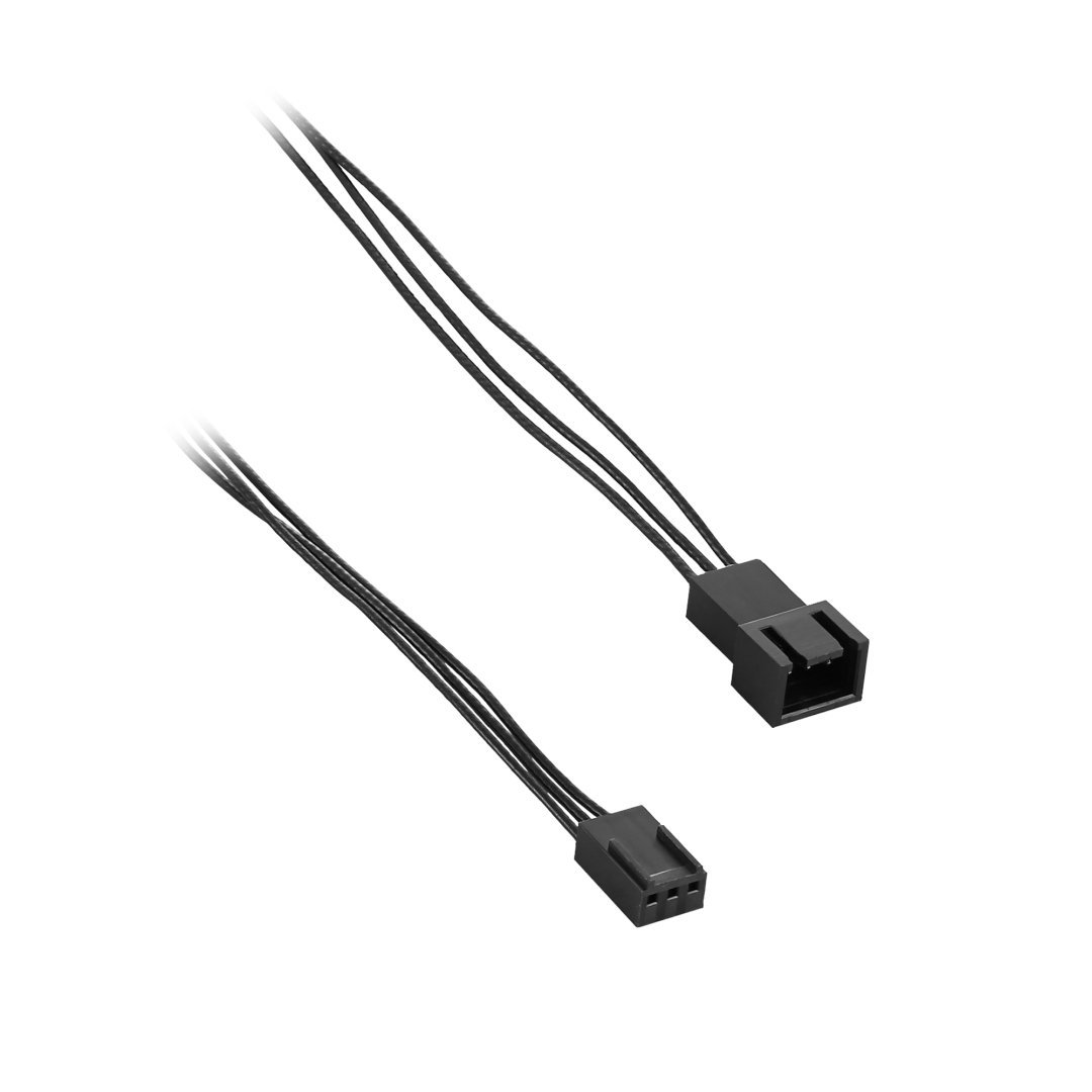 CableMod Basics 3-Pin Fan Extension Cable - Black 30cm