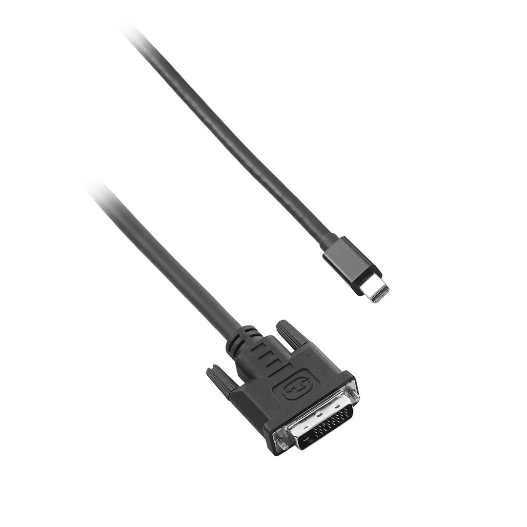CableMod Basics Mini DisplayPort to DVI-D Cable Male to Male - Black 2m