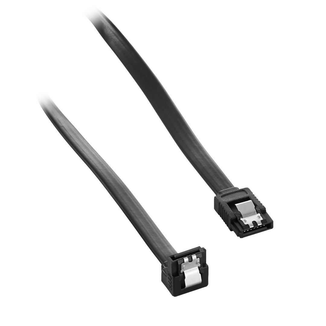 CableMod Basics Right Angle SATA 3 Cable - Black
