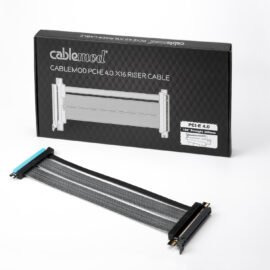 CableMod Straight PCI-e 4.0 Riser Cable (Black, 30cm)