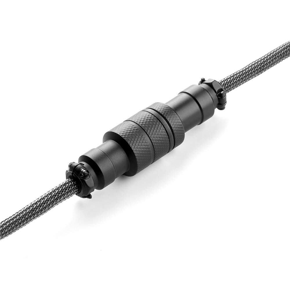 CableMod Pro Coiled Keyboard Cablカーボングレー CableMod Pro Coiled Keyboard Cable (Carbon Grey, USB A to USB Type