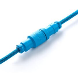 CableMod Pro Coiled Keyboard Cable (Spectrum Blue, USB A to USB Type C / USB A to Micro USB, 150cm)