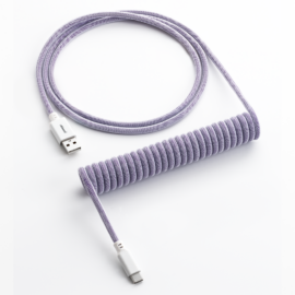 CableMod Classic Coiled Keyboard Cable (Rum Raisin, USB A to USB Type C, 150cm)