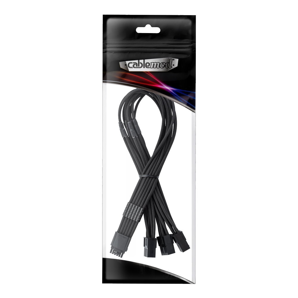 CableMod Pro ModFlex Sleeved 12V-2x6 12VHPWR StealthSense PCIe