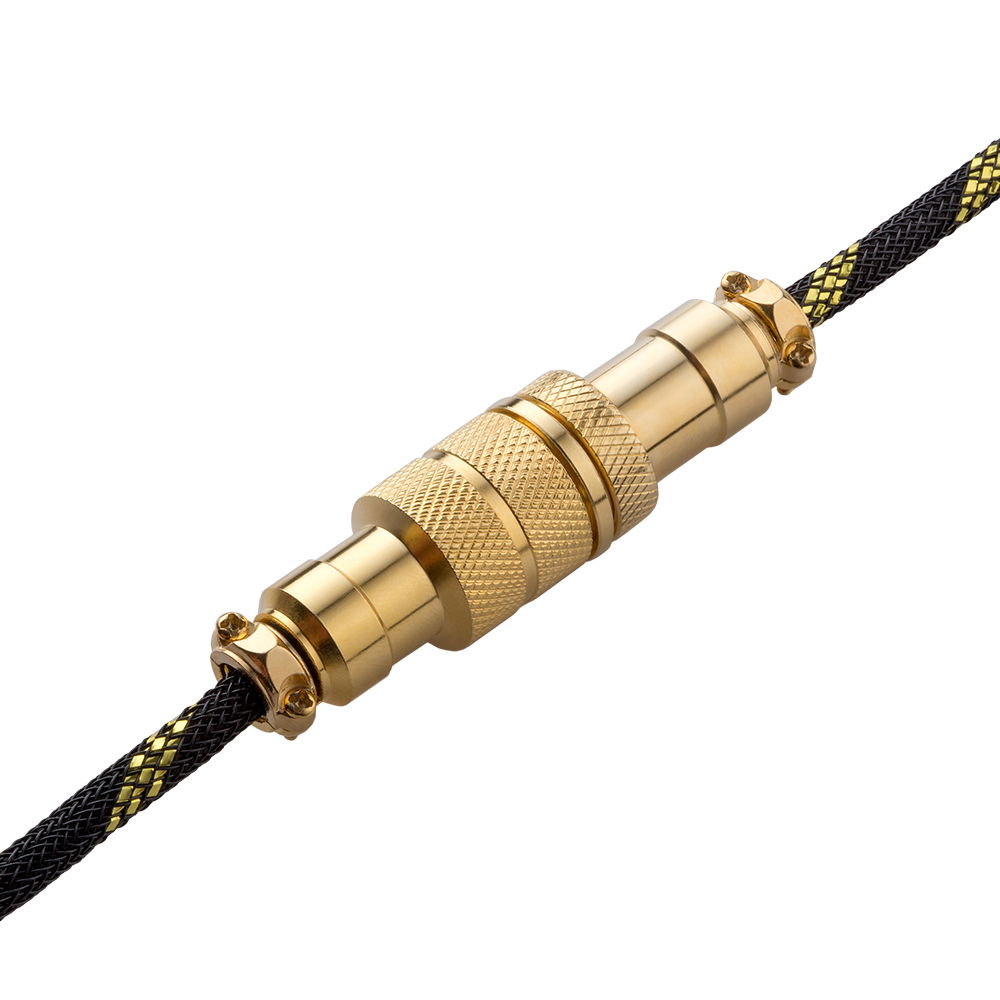 CableMod Pro Coiled Keyboard Cable (Midas Black, USB A to USB Type C, 150cm) CableMod EU Store