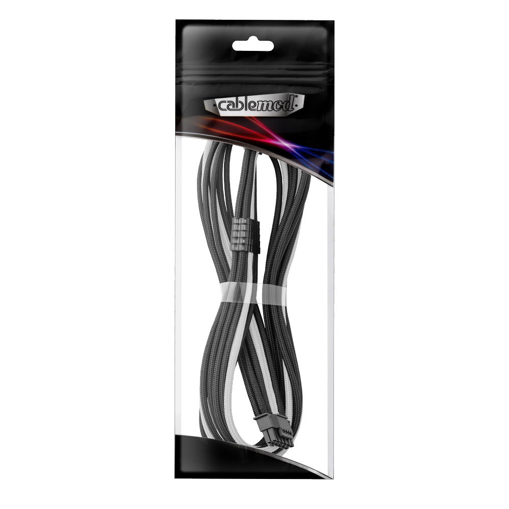 CableMod 12V-2x6 90?? StealthSense PCIe Cable For Corsair PSUs - White 65cm Quad 8-pin To 16-pin