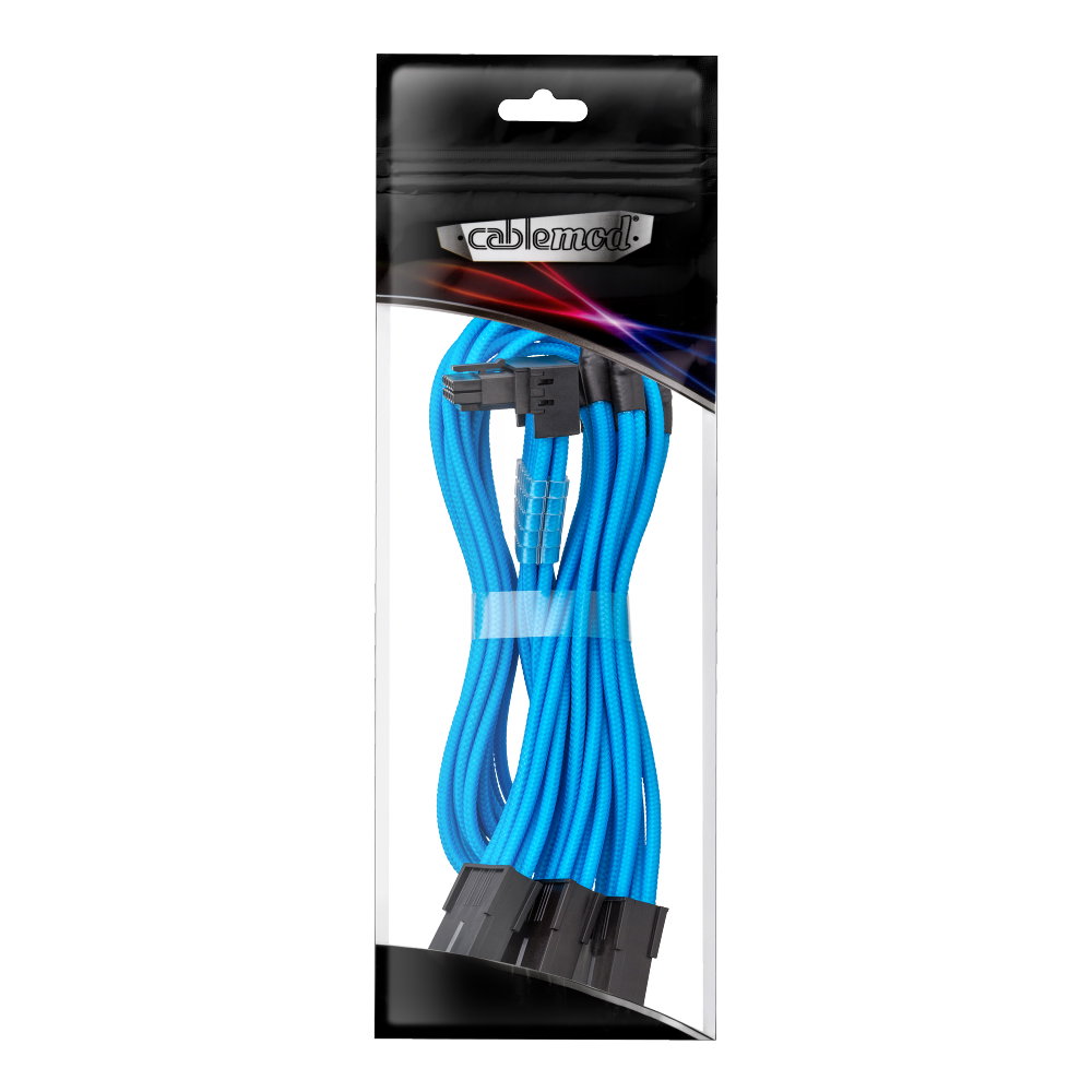CableMod Pro ModMesh Sleeved 12V-2x6 12VHPWR 90° StealthSense PCIe